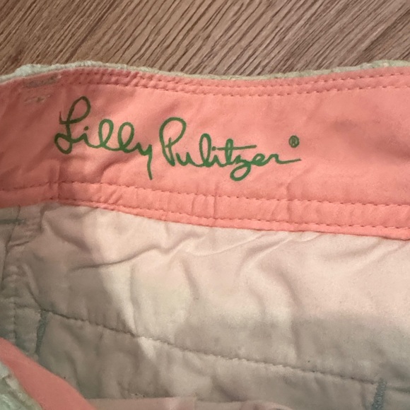 Lilly Pulitzer Mint Green Eyelet High Waist Shorts - Picture 2 of 5
